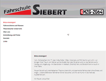 Tablet Screenshot of fahrschule-siebert.de